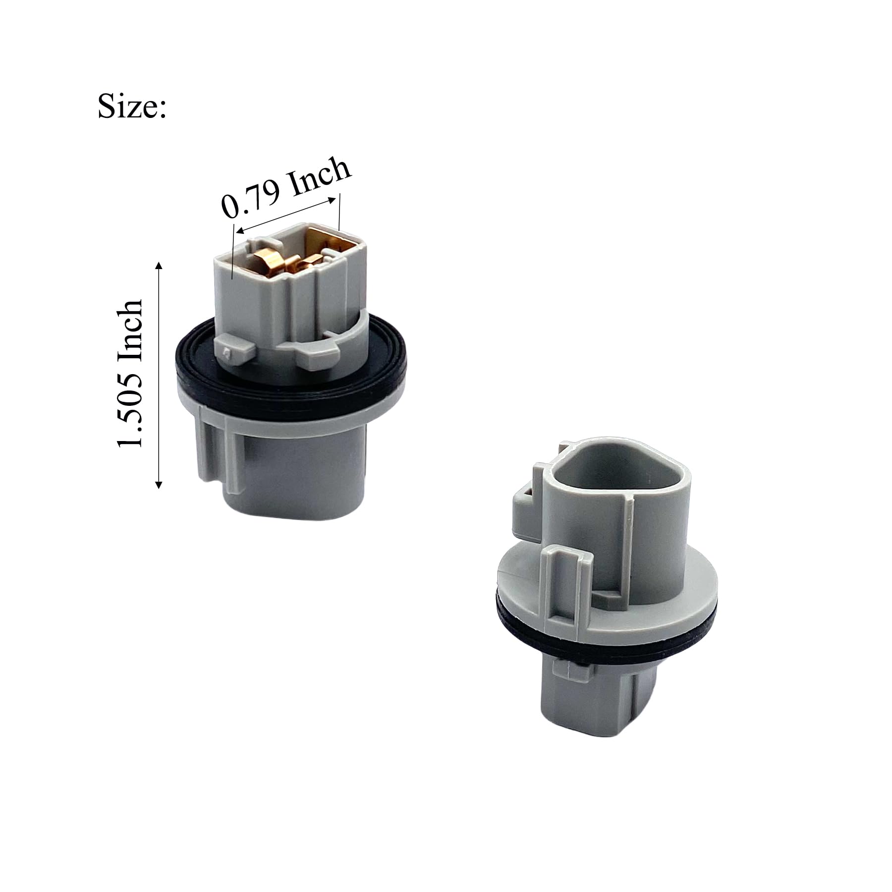 ID:G927539　ランプ 2 Pcs Front Turn Signal Light Bulb Sockets Compatible with Nissan