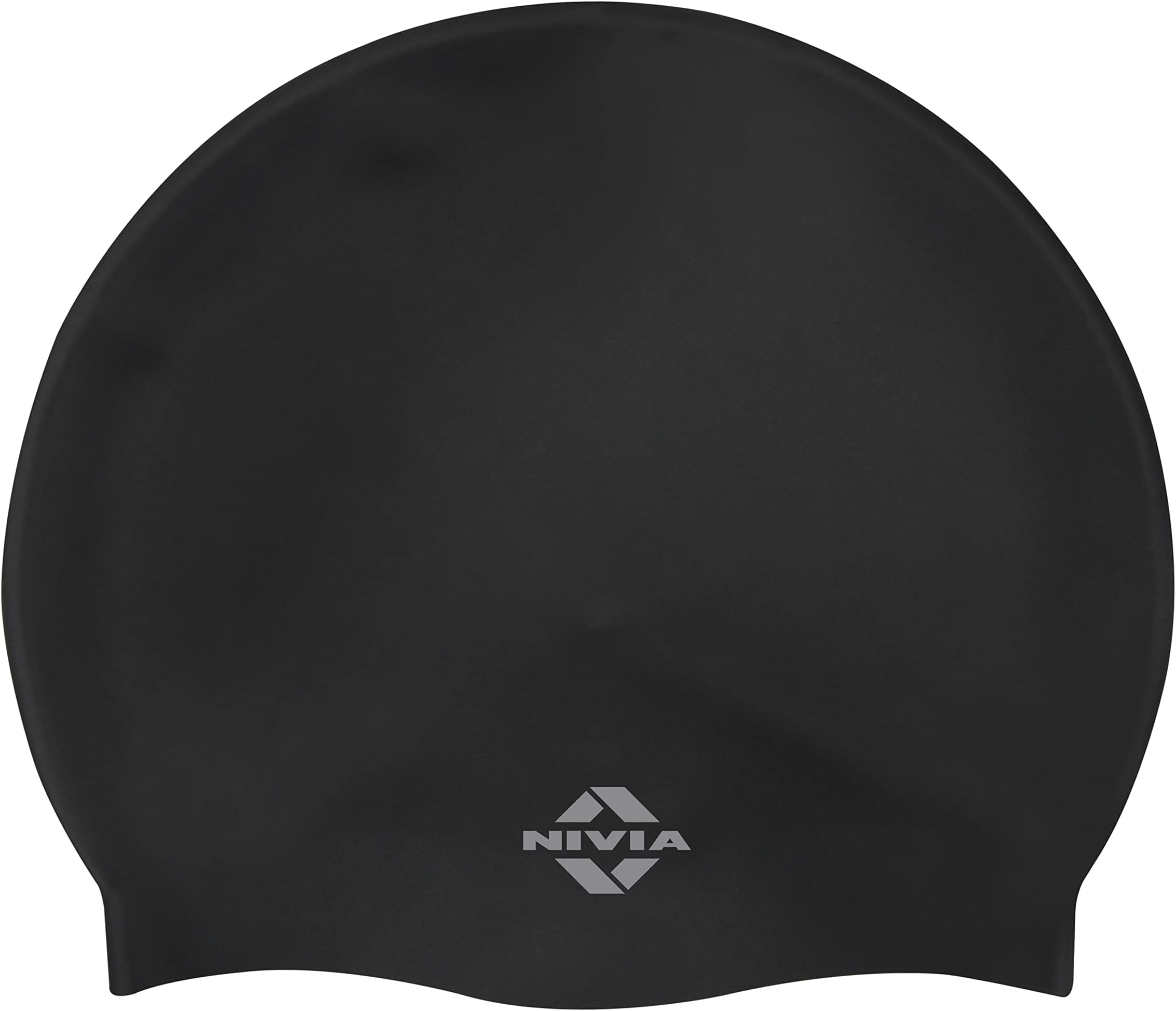 Nivia Classic Silicone Junior Swimming Cap (Black)