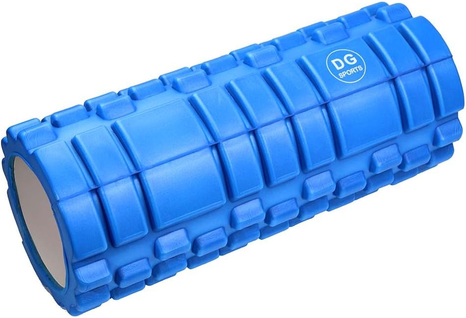 DG Sports Point Deep Tissue Massage Foam Roller for Therapy, Blue, 24"
