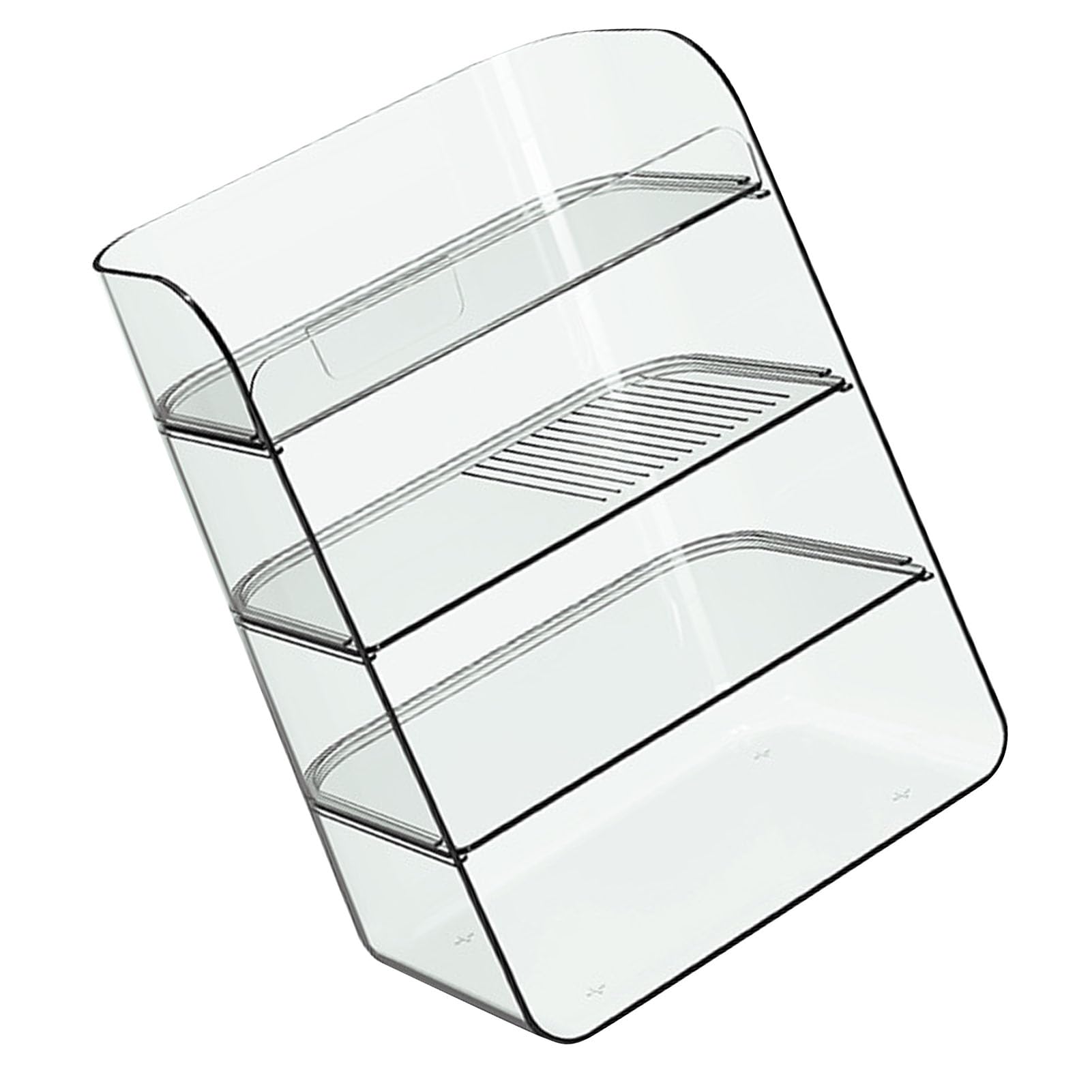 Étagère de maquillage multicouche meuble de rangement cosmétique transparent