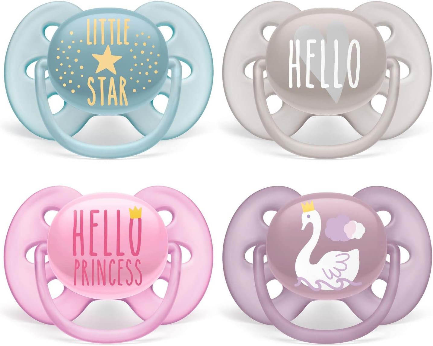 Philips Avent Ultra Soft Pacifier, 6-18 Months, 4 Pieces