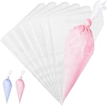 Disposable Piping Bag, FantasyDay 100 Pieces 16 Inch Disposable Icing Pastry Bag Extra Thick Cake Cupcake Decorating Bag - Anti-Burst Pastry Bag for Cream Icing Frosting Candy Cake Decorating Supplies