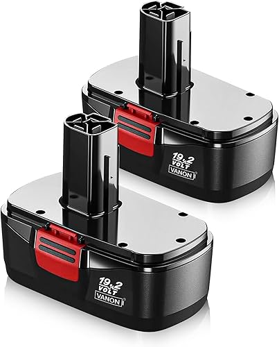 VANON Batería de repuesto DieHard C-3 Ni-MH de 4.8 Ah para Craftsman 19.2 voltios, paquete de 2 unidades 1323903 130279005 130279003 130279017