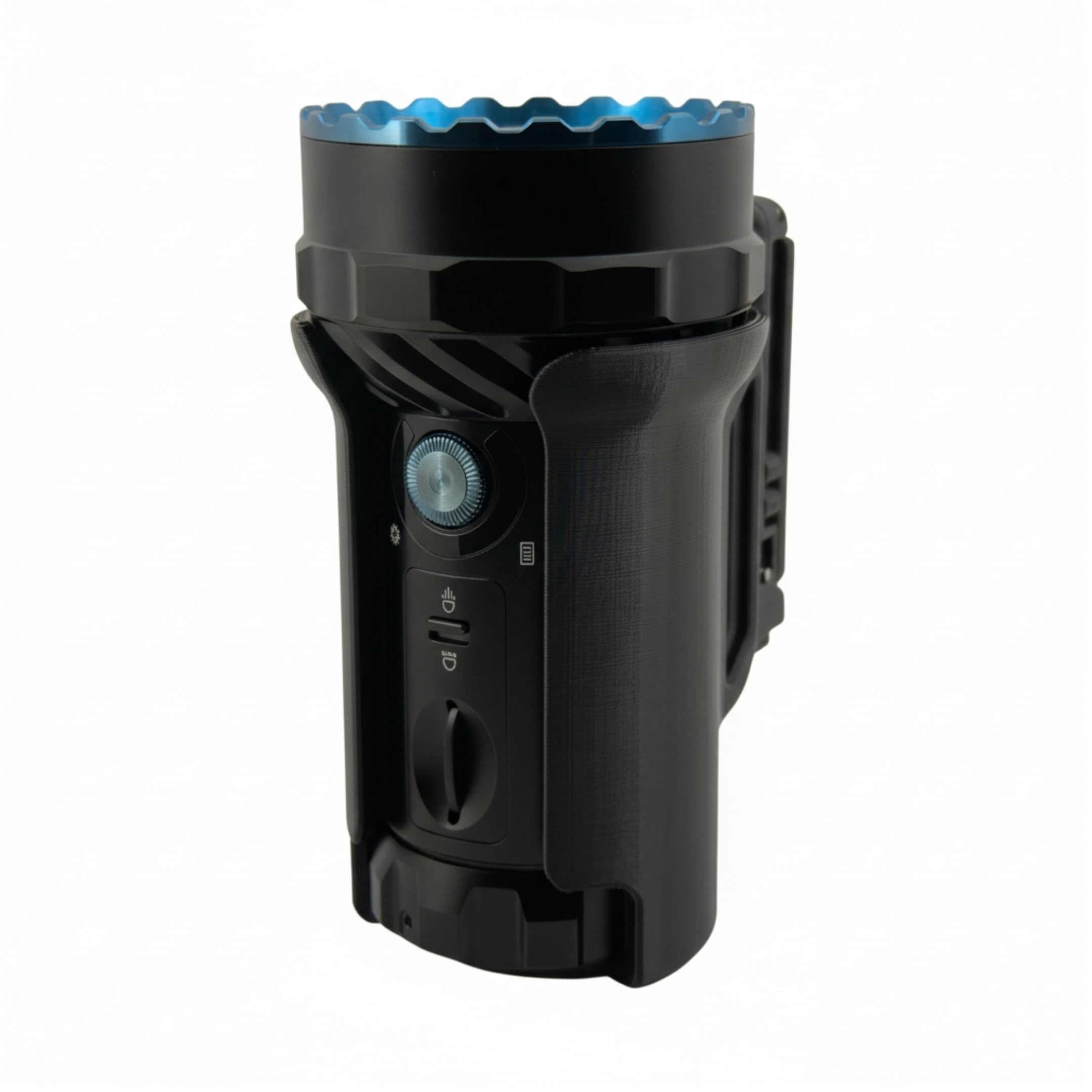 HoldMyGear Belt Clip Flashlight Holder – Compatible with Olight Marauder 2 (Precision-Fit Belt Mount Holder, Fits Belts up to 2" Wide)