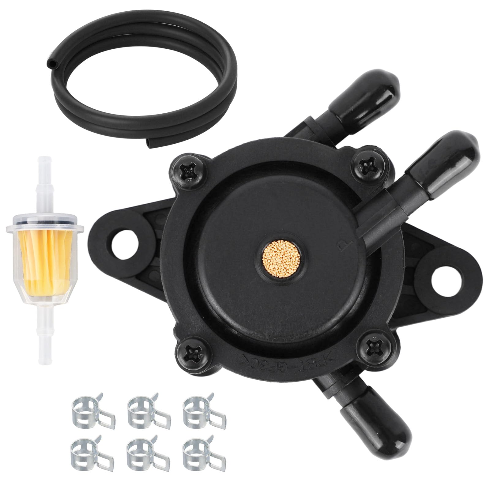 Oil Pump Kit for Small Engine, Fuel Pump with Filter & Oil Hose and Clamps for Kohler Briggs & Stratton John Deere Cub Cadet Small Engines