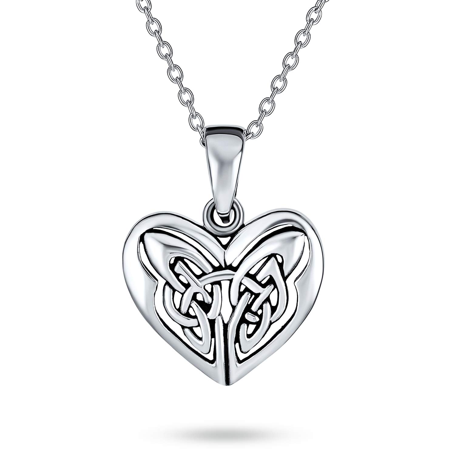 Bling Jewelry Romantic Celtic Triquetra Love Infinity Knot Butterfly Heart Shape Dangle Stud Earrings Pendant Necklace Lockets For Women.925 Sterling Silver