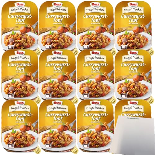 Buss Freizeitmacher Currywursttopf mit Nudeln und Paprika VPE (12x300g Packung) + usy Block Buss Freizeitmacher Currywursttopf mit Nudeln und Paprika VPE (12x300g Packung) + usy Block