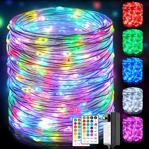 Black Friday Sale 2022 132ft Led Rope Lights Outdoor String Lights with 400 LEDs,16 Colors Changing Waterproof Starry Fairy Lights Plug in for Bedroom,Indoor,Patio,Home Decor
