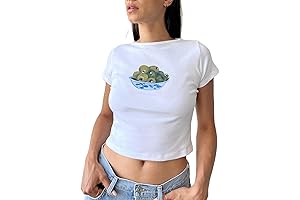 Women's Y2K Style Mini Tees: A Must-Have for a Playful and Nostalgic Look