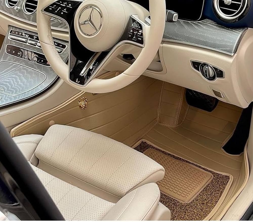 CHIRON 10D Compatible With Maruti Suzuki Ertiga (2018-Onwards) Custom Fitted Leather 10D Antiskid Car Floor Mats - Black - Price History