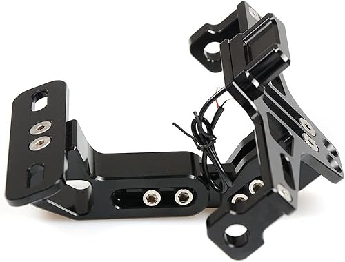 Miniatura 7 de Marco de matrícula de motocicleta con indicador LED, soporte de luz indicadora para Kawasaki para Ninja 250 300 650 para H2R para ZX6R Z750 Z800