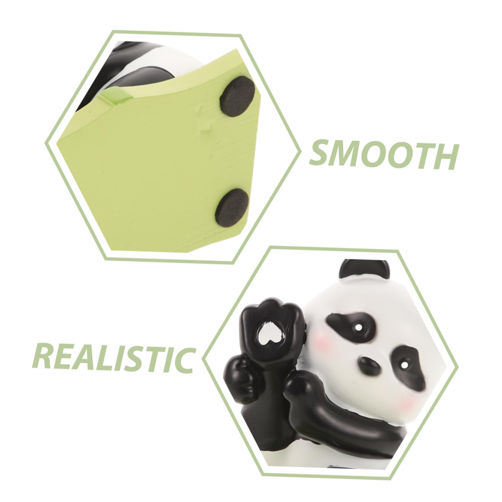 UKCOCO 5pezzi Supporto Per Telefono Panda Carino Porta Cellulare Da Scrivania Resina Design Compatto e Adorabile Per Decorazione Desktop Accessorio Pratico e Resistente Ottimo Per Uso