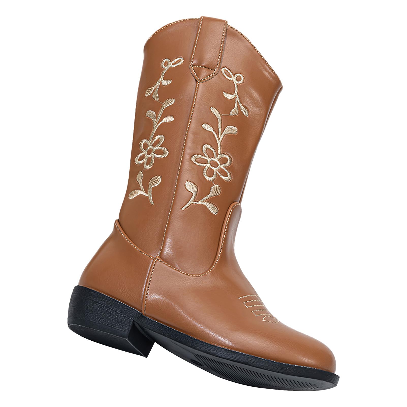 rismart Botas Cowboy Niña Media Caña Vaqueras Bordadas de Invierno