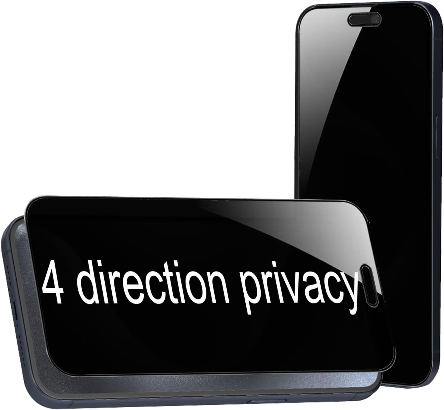 MACLEN Anti-Spy 4-Way 360° True Privacy Tempered Glass Militry-Grade Protector for iPhone 15 Pro,Case Friendly, 9H Hardness, Easy Installation-image-33