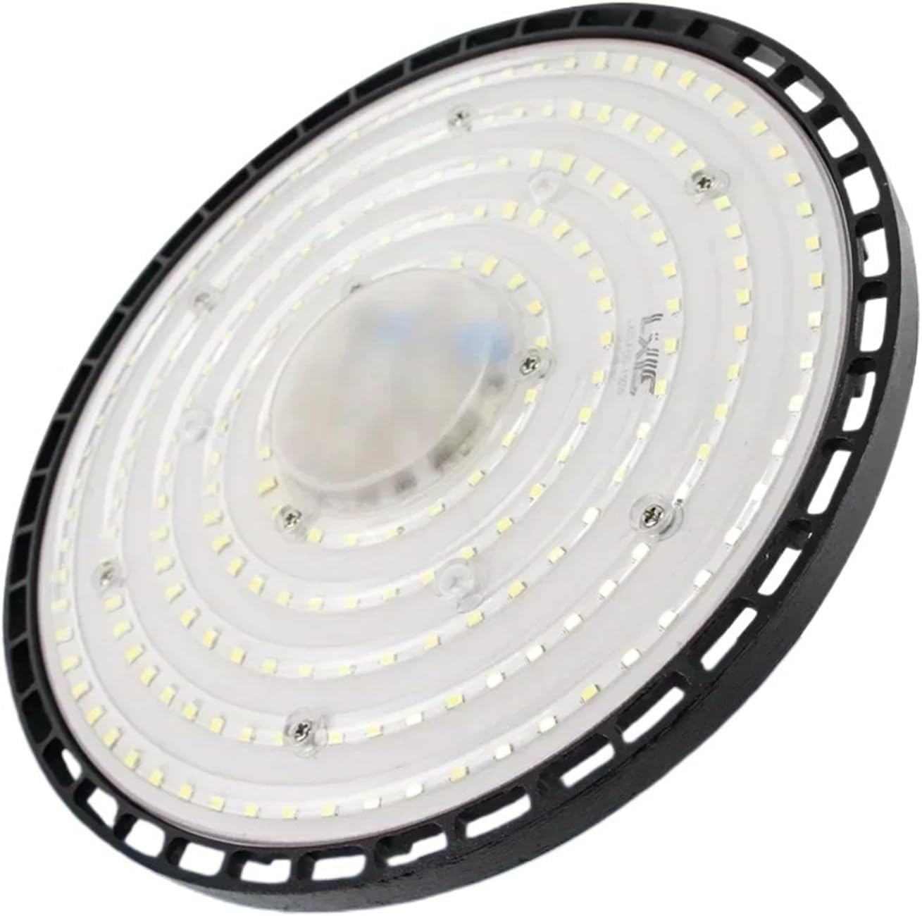 Bright 100/150/200W UFO LED High Bay Lights Waterproof Commercial Industrial Market Warehouse Garage Workshop Garage Lamps(100W,Warm Light)