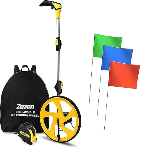 Rueda de medición con 100 unidades de traje de banderas de marcado, combinación perfecta