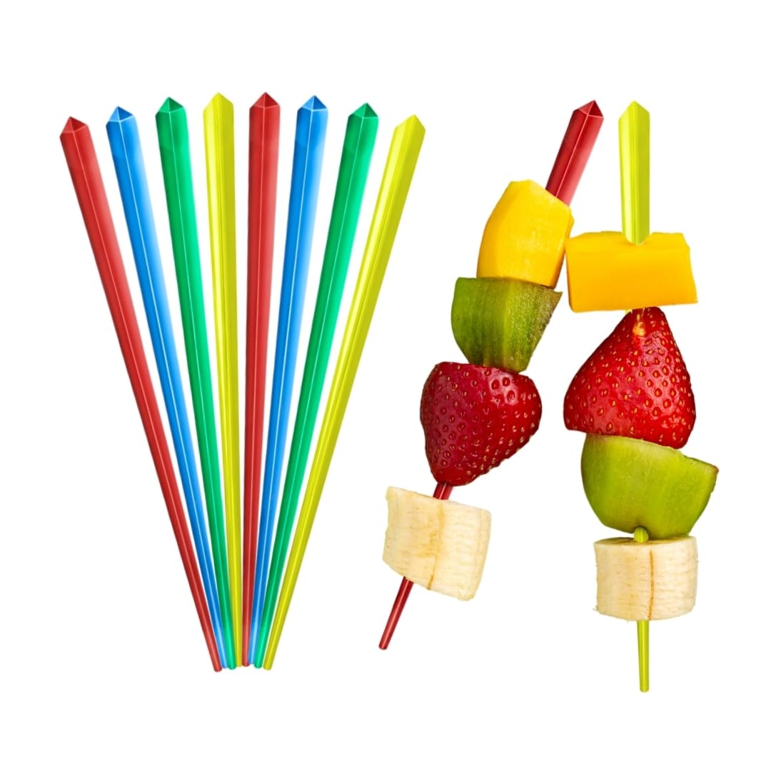 Photo 1 of 1000 Count Prism Cocktail Picks, 9cm (3.5 Inch) Assorted Colors – Translucent Plastic Garnish Skewers & Fancy Toothpicks for Appetizers, Martinis, Charcuterie Boards, and Party Catering