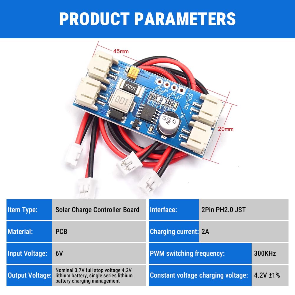 Module Chargeur Solaire MPPT CN3791 - Pour Batterie LiPo 1 Cellule, 12V Panneau, Régulation Automatique Module Chargeur Solaire MPPT CN3791 - Pour Batterie LiPo 1 Cellule, 12V Panneau, Régulation Automatique