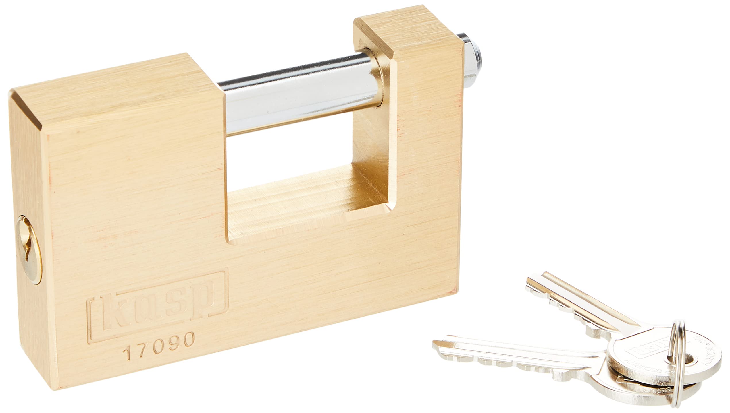 Kasp K17090D Brass Shutter Lock - 90mm