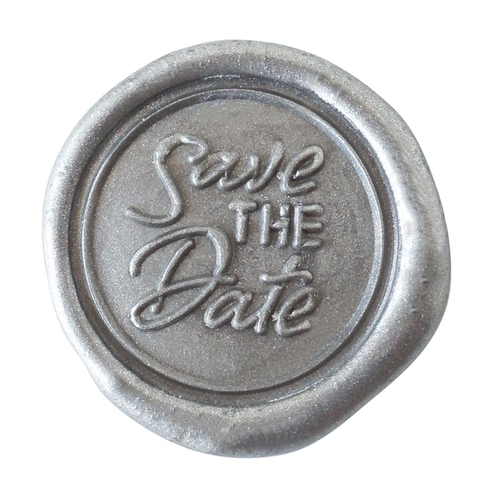 Jacques Herbin 40415T, A brass seal with varnished wooden handle, Symbols, Save The Date, Manufactured in France - Image 2