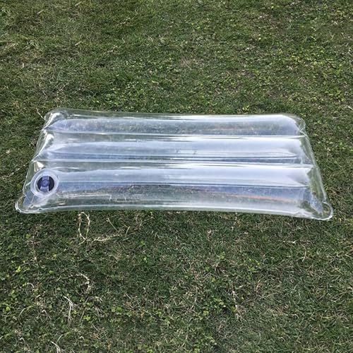 Inserto de almohada transparente, cojín portátil para sofá al aire libre y viajes, fácil de inflar y transportar, para camping, hogar y oficina