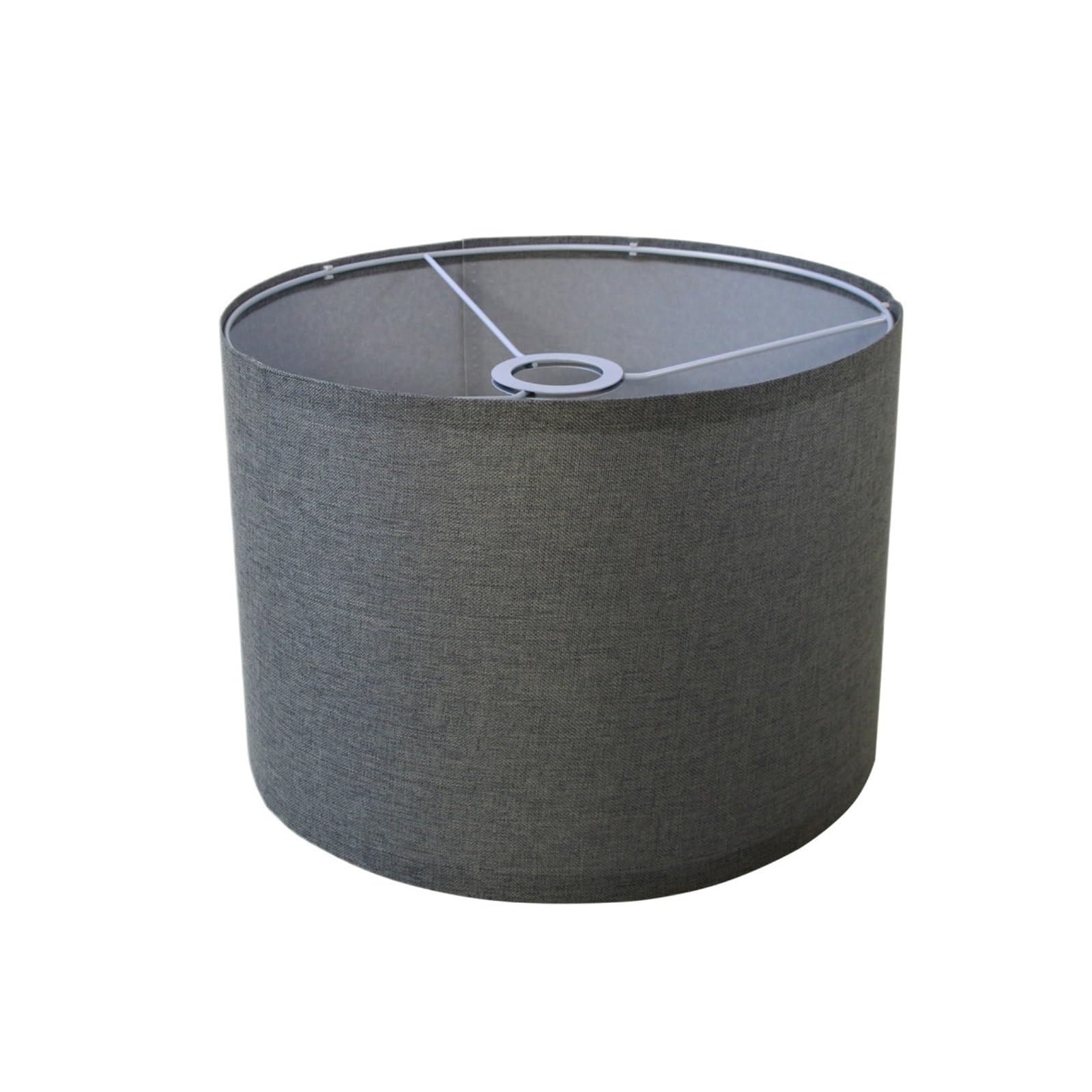 Rgoemhj 300Mm Gray Lamp Shades Linen Round Shade For Lamp