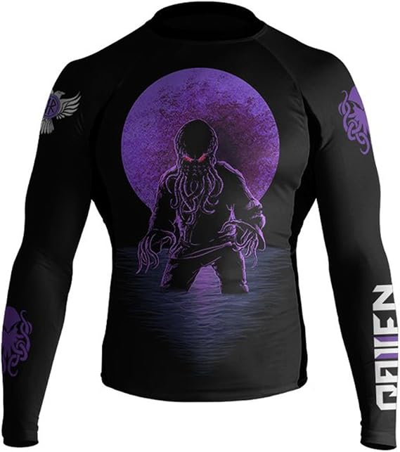Raven Fightwear Men's BJJ Horror Cthulhu Guard Black
