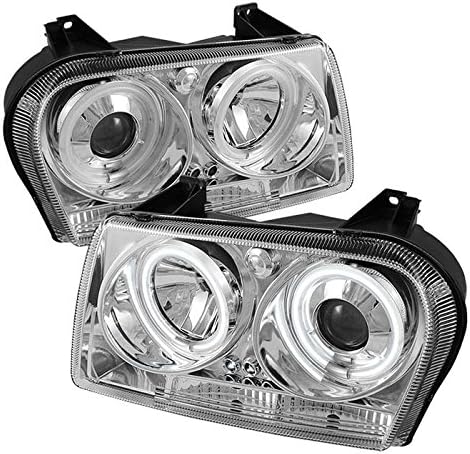 Spyder Auto :: PRO-YD-C305-CCFL-C Chrysler 300 05-08 Projector Headlights - CCFL Halo - LED ( Replaceable LEDs ) - Chrome - High H1 (Included) - Low 9006 (Not Included)