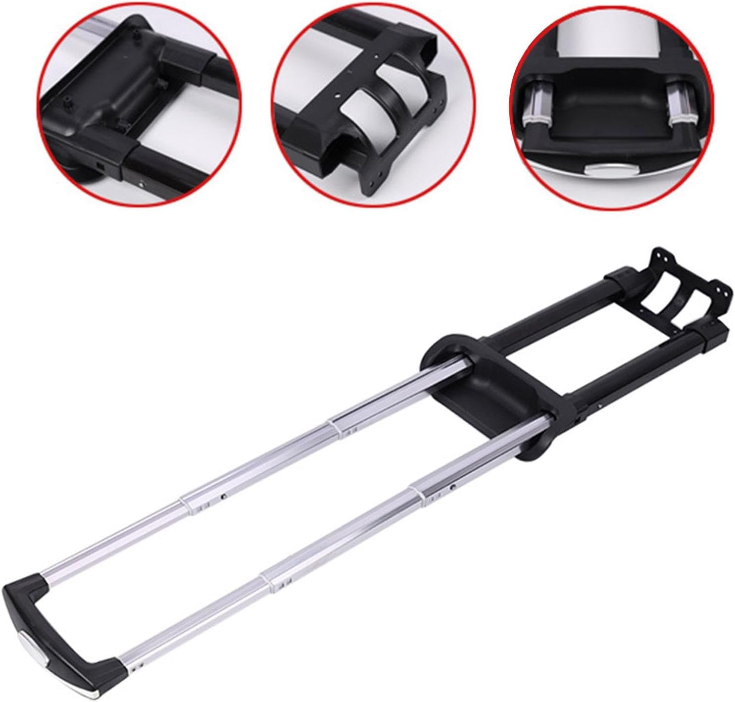 Suitcase Telescopic Handle, 16inch Luggage Pull Drag Rod Traveling Accessories, Portable Suitcase Pull Drag Rod Trolley Luggage Handle Spare Parts