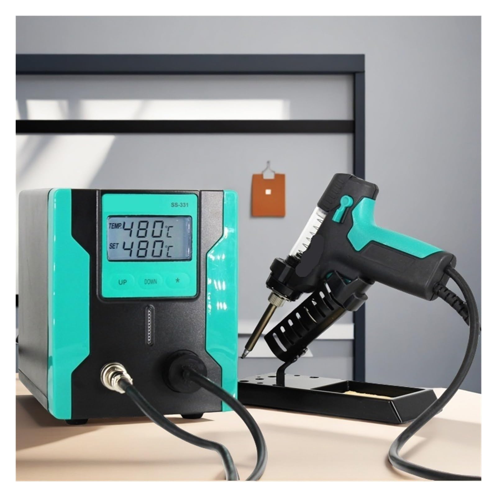 Bomba desoldadora eléctrica digital LCD, pistola de succión for desoldar BGA, con función apagado automático,Respuesta rápida