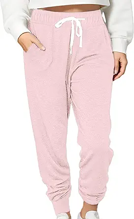 Women Baggy Sweatpants with Pockets Lounge Womens Pajama Pants Female Trouser