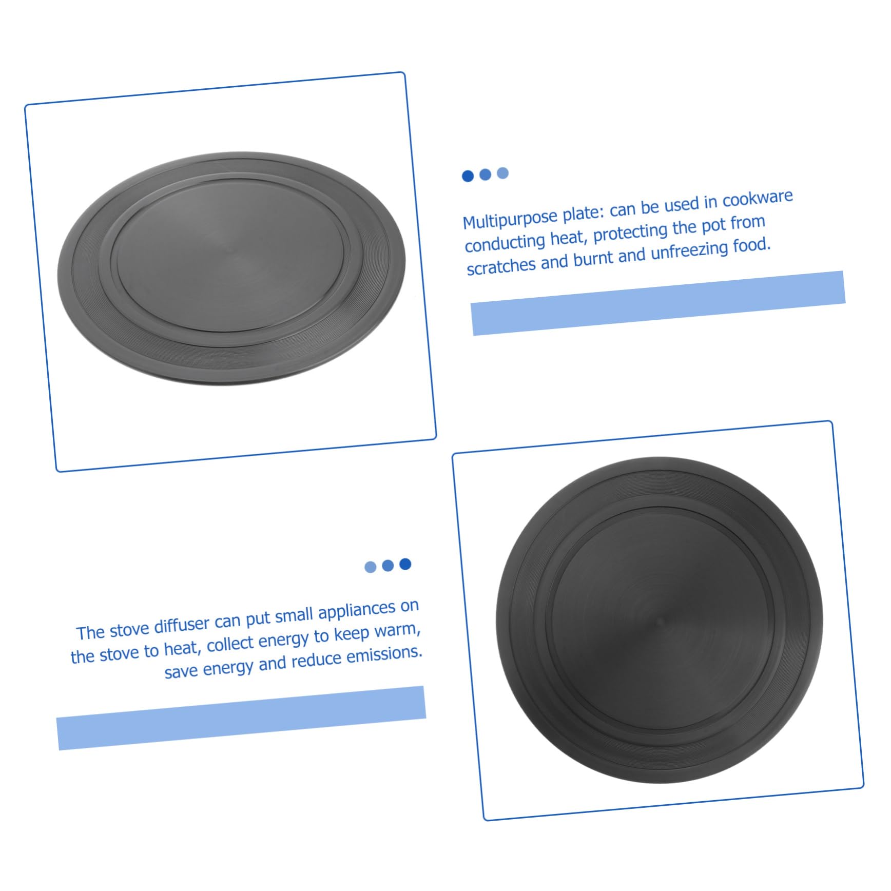 LABRIMP Heat Diffuser Plate for Gas Stove Fast Thawing Even Heat Distribution for Cooking Defrosting Energy Efficient Kitchen Essential