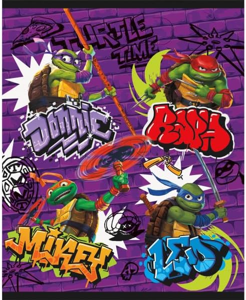 Miniatura 2 de El paquete de suministros para fiesta de cumpleaños de las Tortugas Ninja Mutantes Adolescentes de TMNT incluye 16 bolsas de botín y 1 hoja de