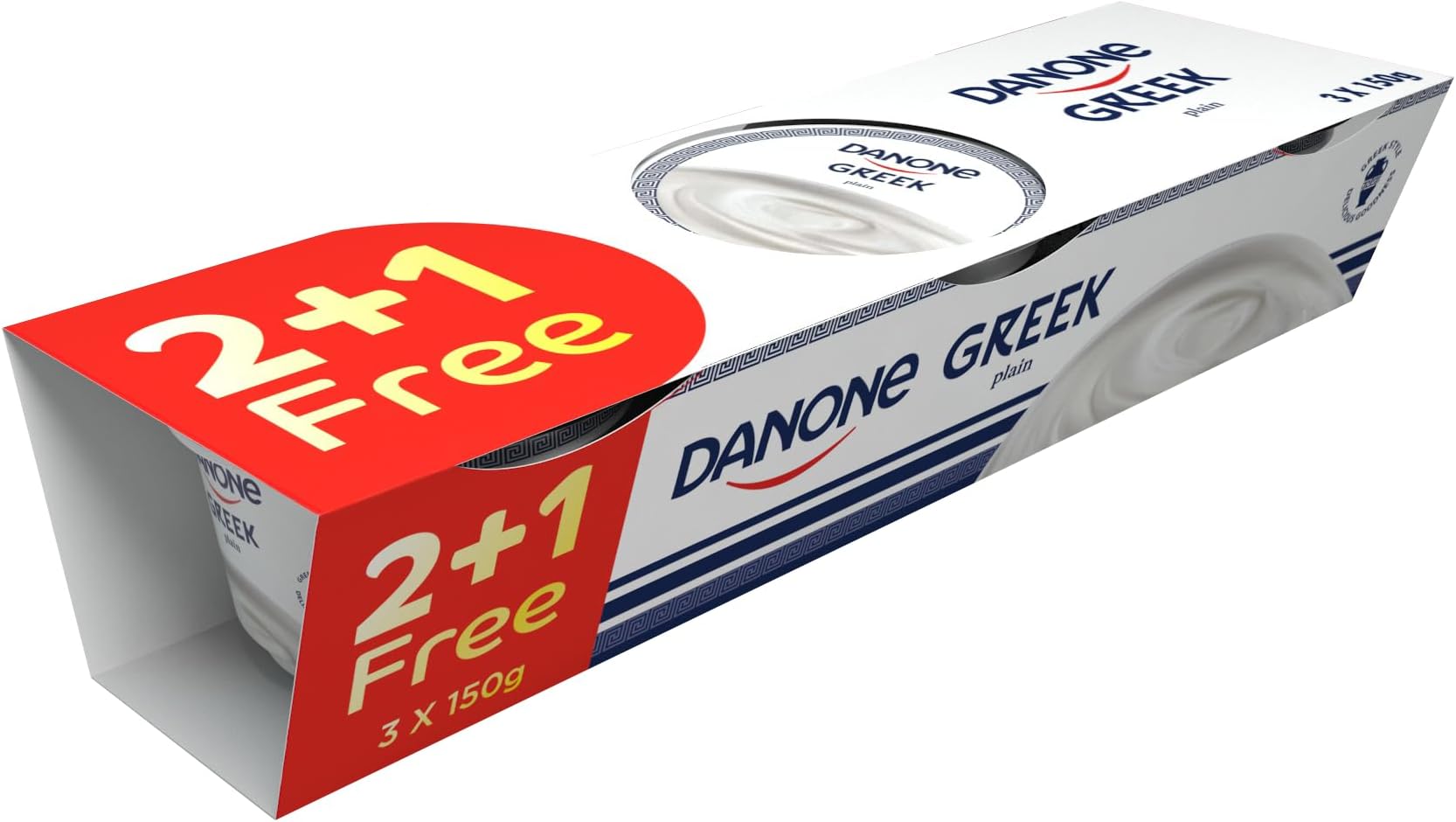 Danone Greek Yoghurt Plain 150g x 2+1