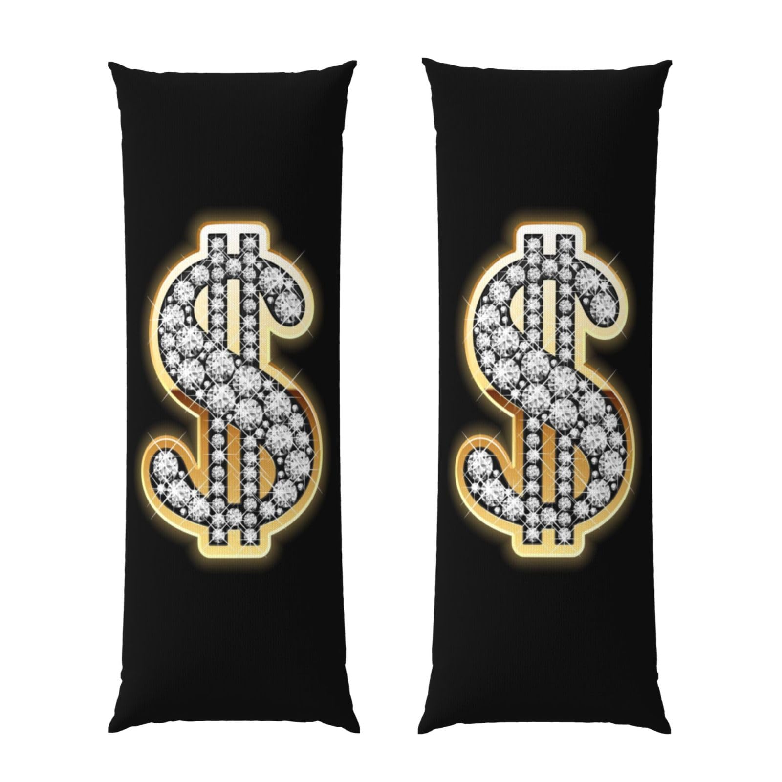 Taie d'oreiller rectangulaire dollar doré pour protéger grand coussin