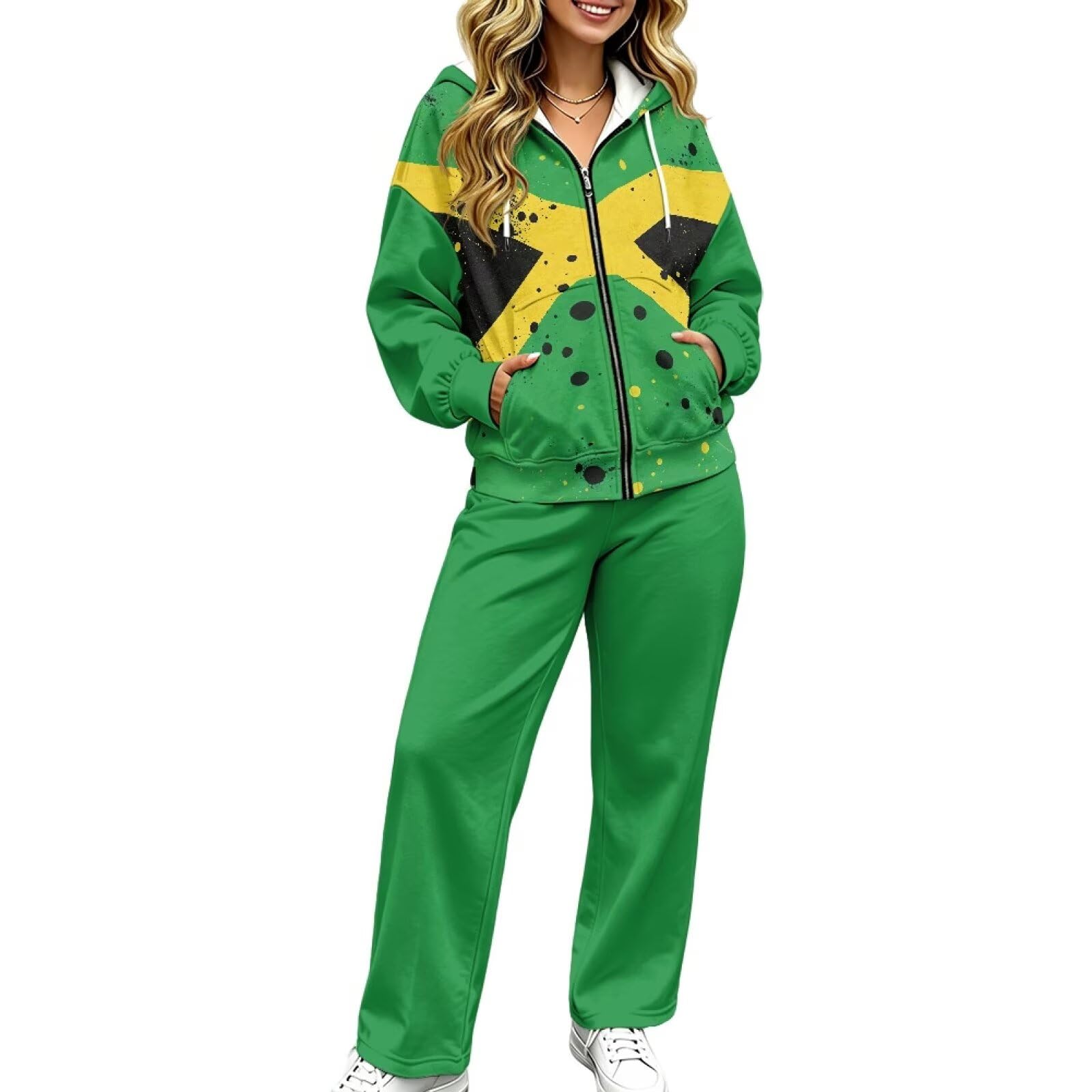 TODIYADDU 2 Piece Lounge Set Women Long Sleeve Track Suit