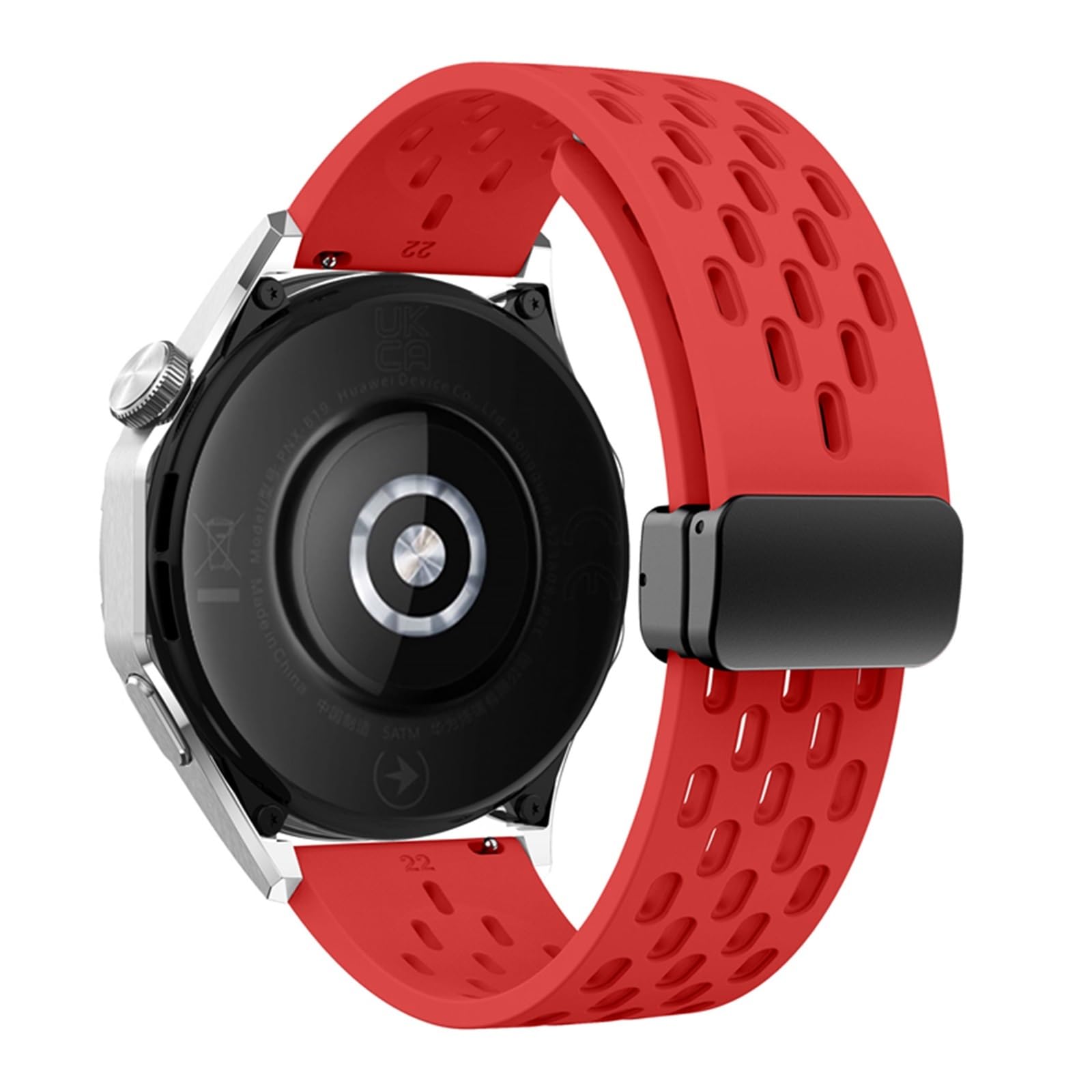 Correa magnética de silicona para Huawei Watch GT 5 de 46 mm, 41 mm, transpirable, para Huawei GT5 Pro GT4 GT3 GT2