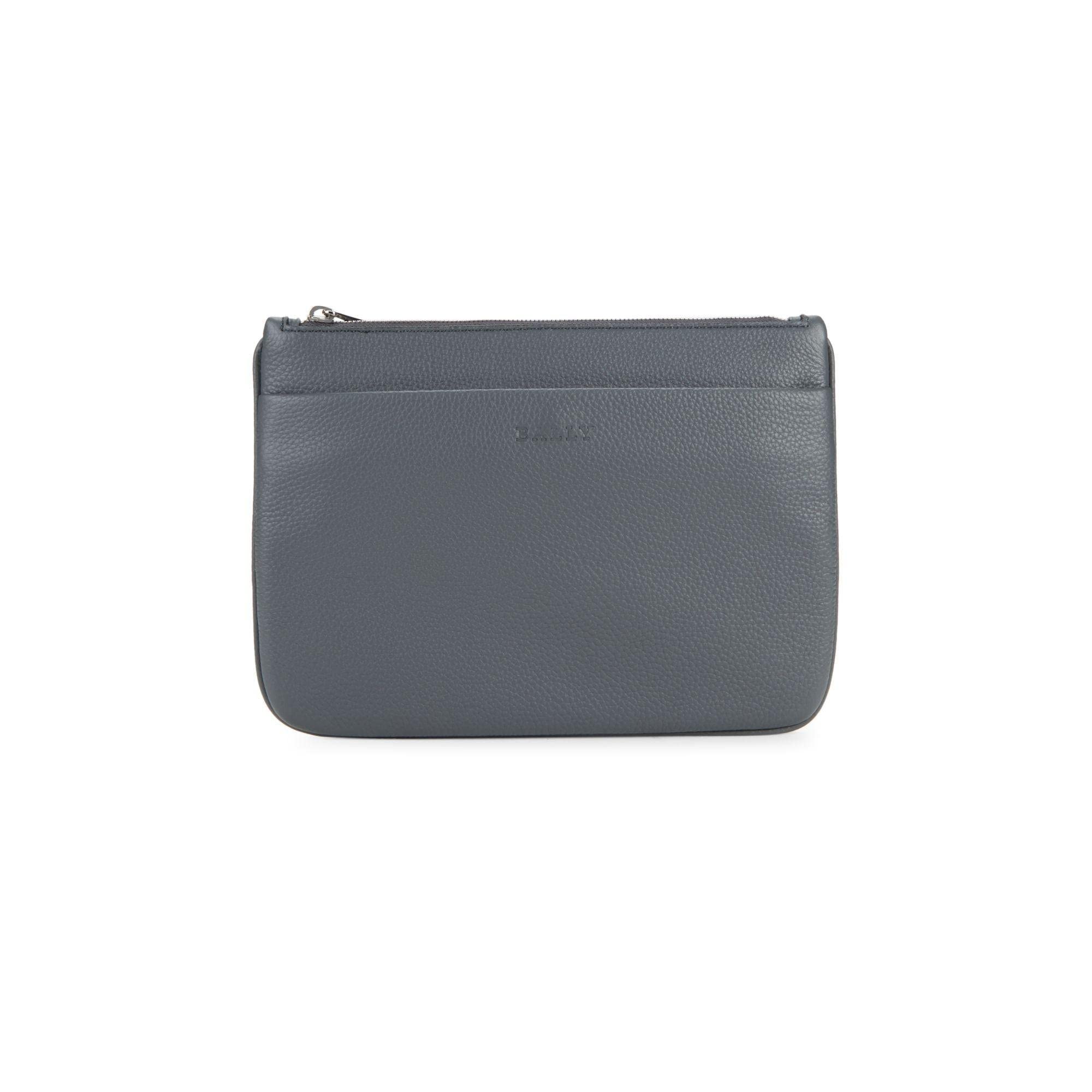 Bally Matrio Mens Garconne Grained Bovine Leather Clutch Wallet