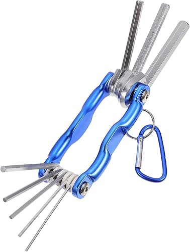 Angoily 1 PC llave hexagonal destornillador herramientas para el hogar llave plegable herramienta multiusos llavero llave portátil llaves métricas