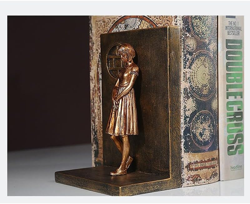 Miniatura 6 de Elegantes extremos artísticos para libros pesados  Extremos de libro para estantes  Soportes creativos para libros con detalles escultóricos  Ideal