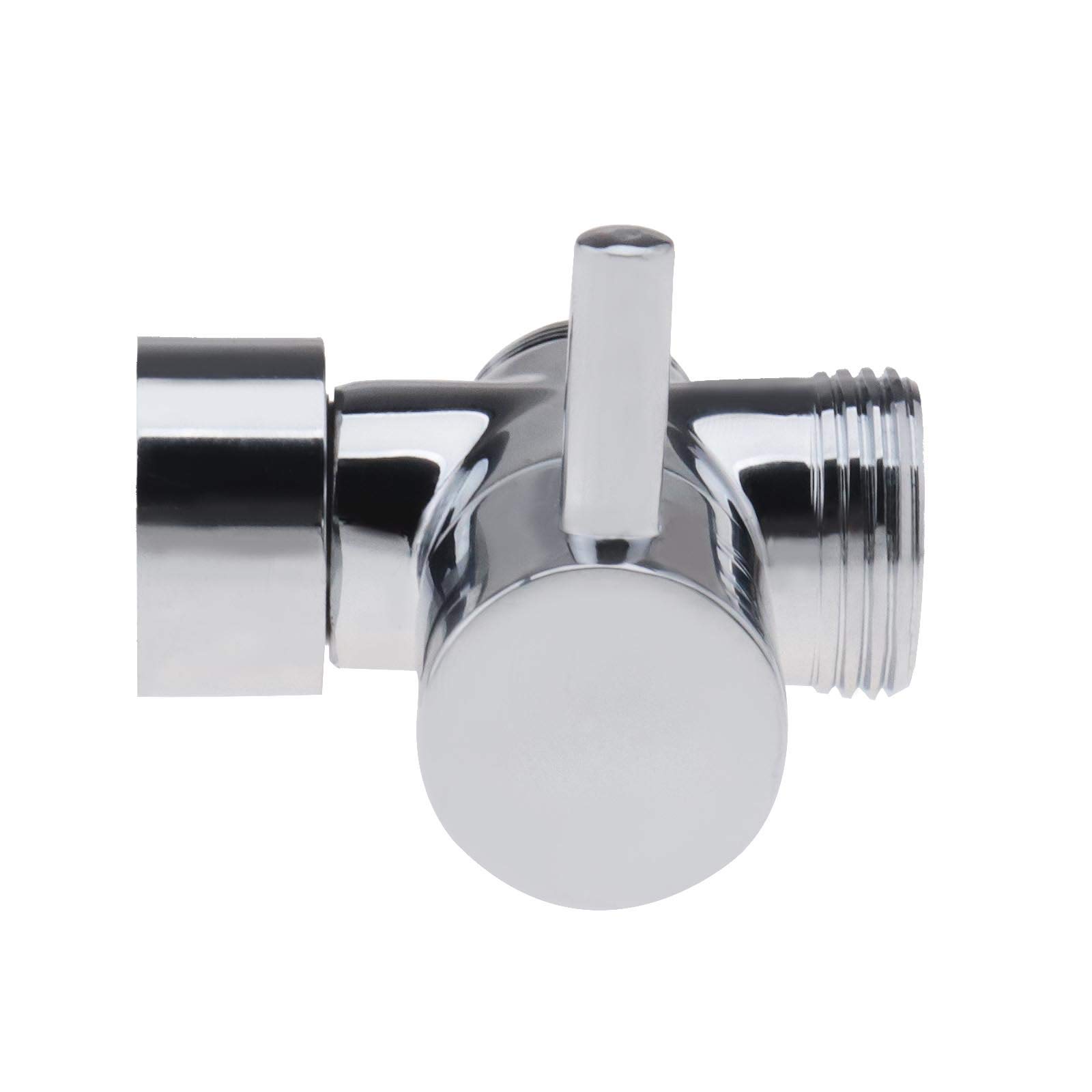 Create idea Válvula de Baño Desviada Cromada Adaptador en T BSP de 3/4" Y 1/2" para Termostato Mezclador