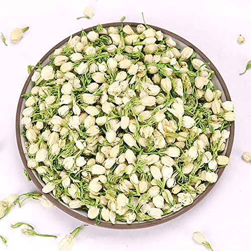 Gift_Source 17.6Oz (500G) Natural Dried Flowers Jasmine Buds, Dry Jasmine Flower Buds Petals Organic Jasmine Dried Flowers Herbs For Tea, Crafts, Bath, Soap Making, Candle Making, Resin, Potpourri #TOP29