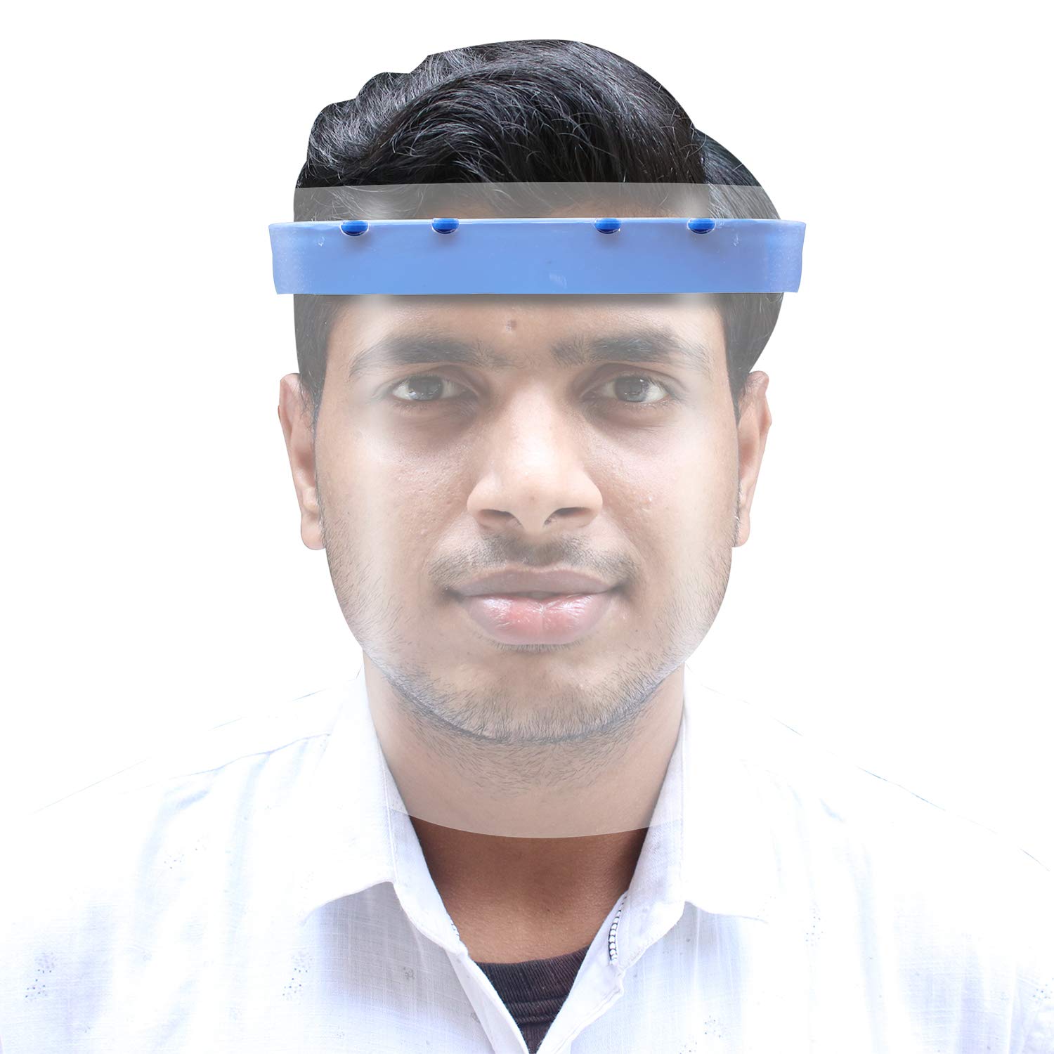 ORILEY OR-FCH05 300 Micron 5 Pcs Face Shield with 1 Pc Headband Strap Transparent Anti-Splash Anti-fog Single Use Face and Eye Droplet Protection Cover 1