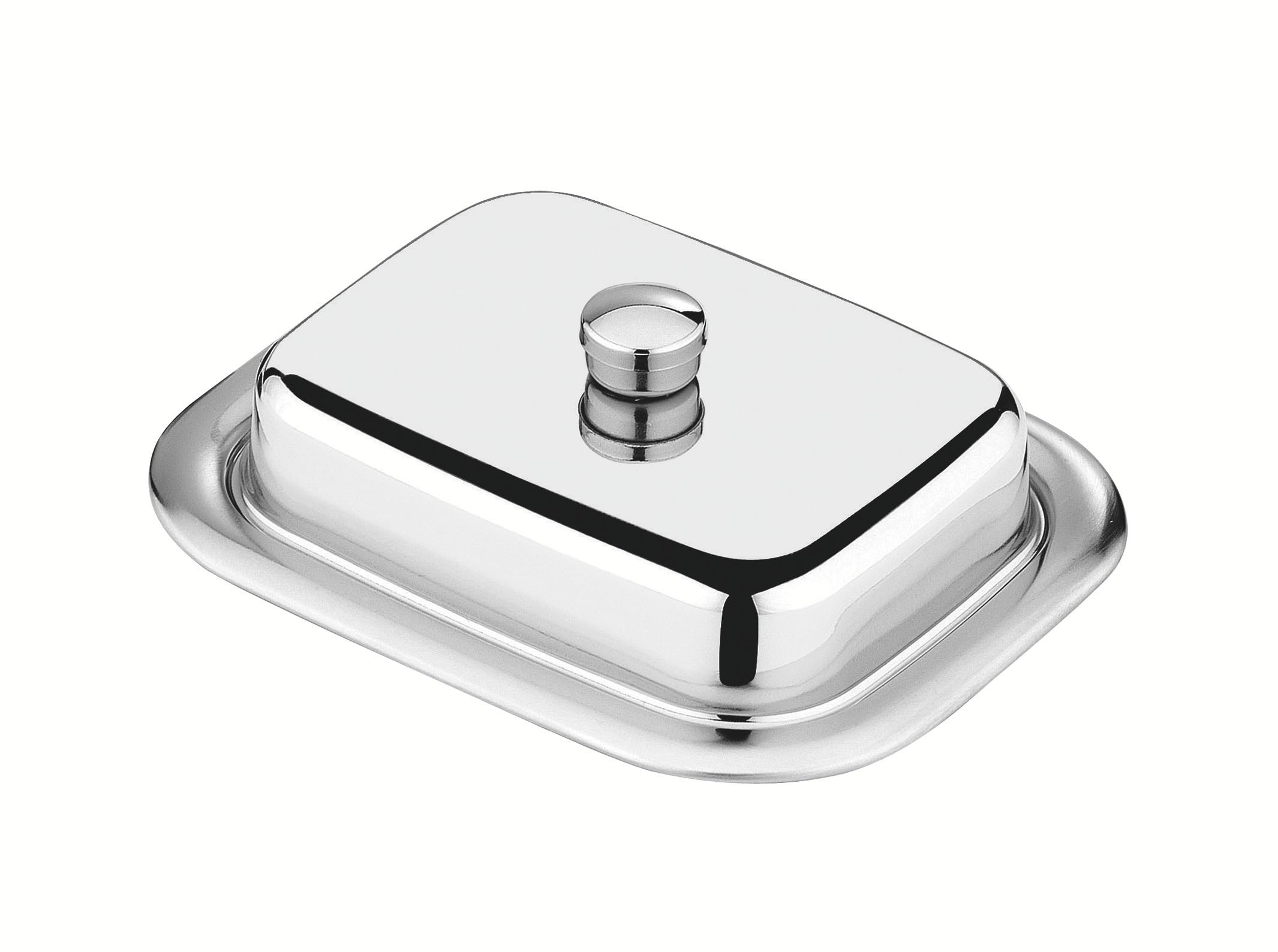 Tramontina rOTONDA butter dish 250 g stainless steel 18/10