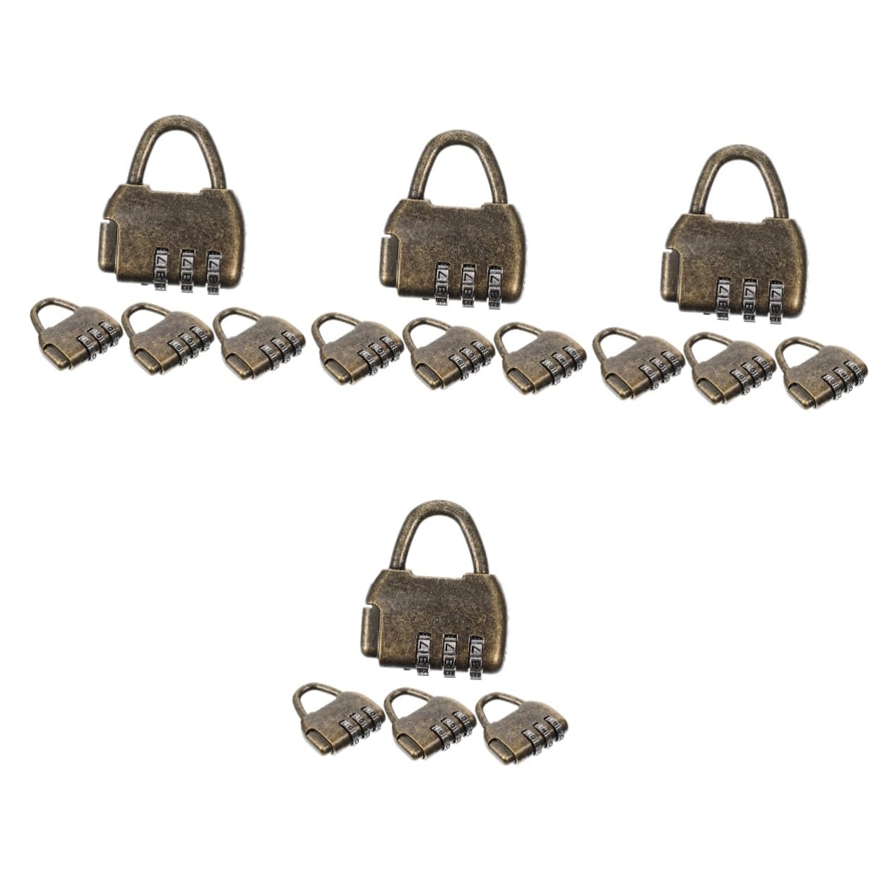 Uonlytech 4 Ensembles Serrure De Style Ancien Chinois Boite À Code Boite Rangement Combinaison Sans Clé Serrure À Combinaison Vintage Serrures De Salle D'évasion Cadenas Rétro 4 Pièces * 4