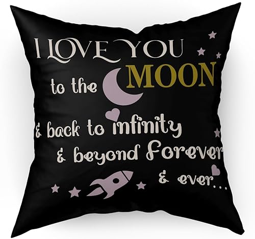 Miniatura 1 de Funda de almohada, abrazo esta almohada hasta que puedas abrazarme, I Love You, funda de almohada de doble cara para la cintura del hogar, 18 x 18