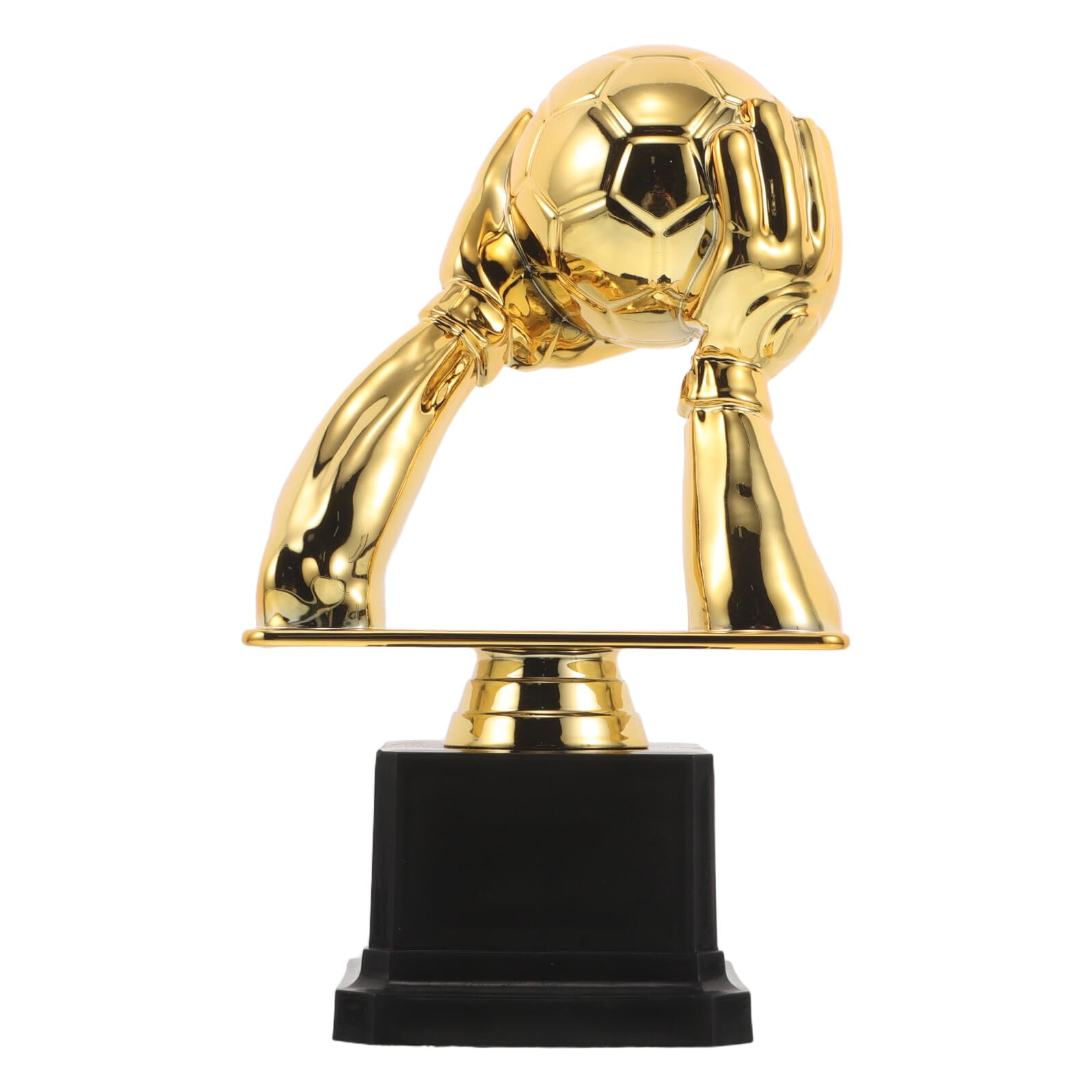 Trofeo de Portero de Fútbol Mini de Plástico Guantes Dorados, Premio Deportivo para Eventos y Regalos de Fútbol, Recuerdo de Trofeo para Jugadores y Fanáticos