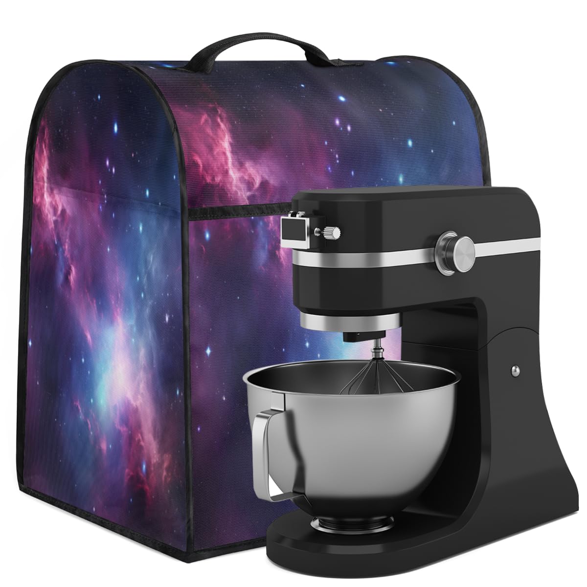 Coffee Maker Cover Galaxy Pattern Kitchen Appliance Covers Small Appliance Covers Blender Cover Juicer Cover Dust Covers for Kitchen Appliances with Top Handle and Pockets,Washable,C518