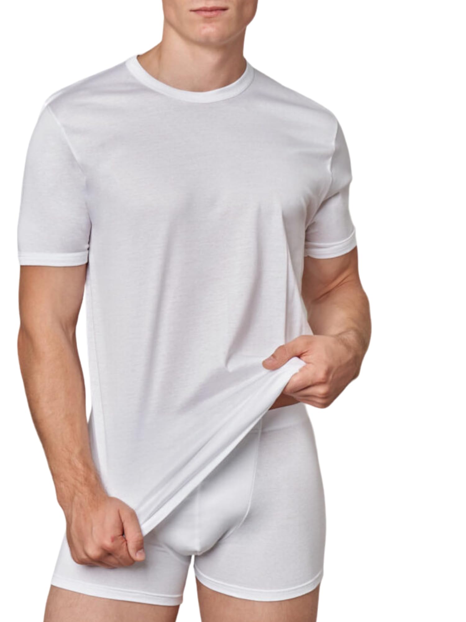 GICIPI T-Shirt Intima in Filo di Scozia da Uomo Mezze Maniche