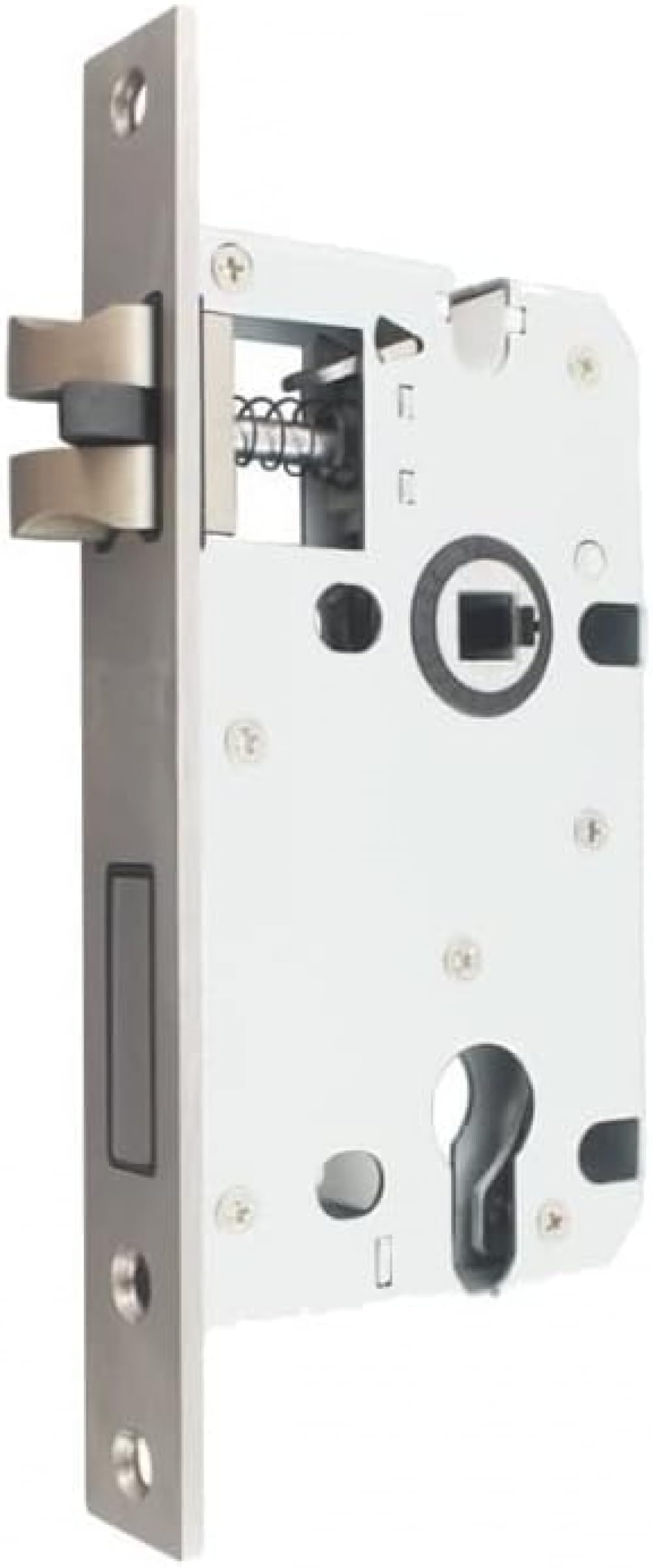 Serrure de porte anti claquement panneau 170x22mm ressort lourd
